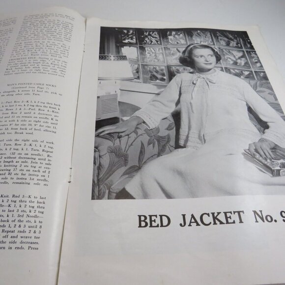 Lily Knitting Magazine 1949 called Sweaters #22 (23pgs 12x9") black/white photos - Picture 7 of 13